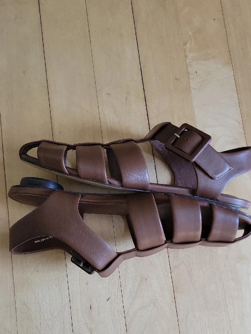 Everlane Brown Leather Fisherman Strap Sandal - 7.5 - NWT - Picture 5 of 8